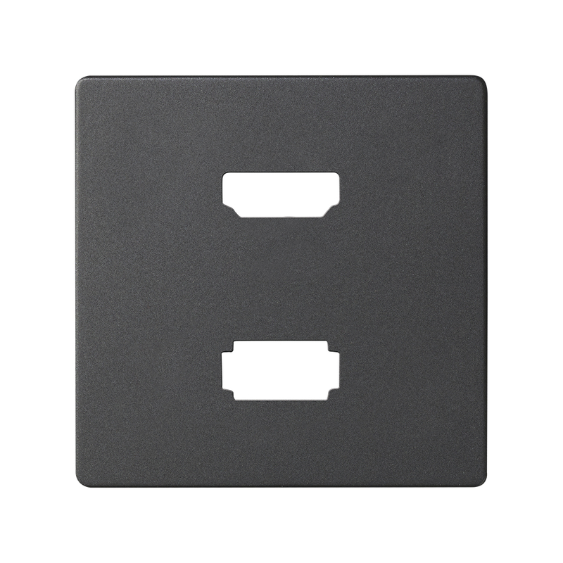 Накладка для розетки HDMI + USB передачи данных, Simon 82, графит