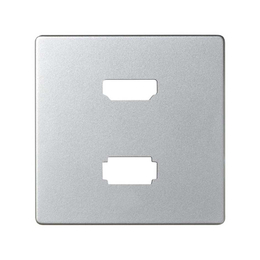 Накладка для розетки HDMI + USB передачи данных, Simon 82, алюминий